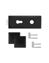 Glastürschloß EGS 360Q PZ 83 mit Bänder Kosmos schwarz verschließbar - Karcher Design