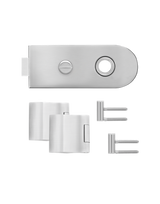 Glastürschloß EGS 370 BAD 71 mit Bänder Edelstahl matt verschließbar - Karcher Design