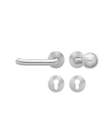 Wechsel-Rosettengarnitur Kreta XL EPRO/FS 17V Edelstahl matt links TST 35-75mm - Karcher Design