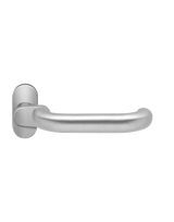 Rahmentürlochteil Kreta XL gekröpft Edelstahl matt für 8 und 9mm Stift oval - Karcher Design