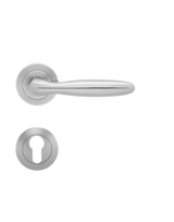 Drücker-Rosettengarnitur Korfu ER24 PZ Edelstahl matt TS 39-48mm - Karcher Design