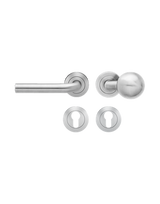 Wechsel-Rosettengarnitur Malta ER25 PZ Edelstahl matt links TS 39-48mm - Karcher Design