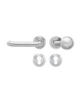 Wechsel-Rosettengarnitur Kreta ER27 PZ Edelstahl matt links TS 39-48mm - Karcher Design