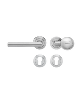 Wechsel-Rosettengarnitur Rhodos ER28 PZ Edelstahl matt links TS 39-48mm - Karcher Design