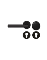Wechsel-Rosettengarnitur Rhodos ER28 PZ Kosmos schwarz links TS 39-48mm - Karcher Design