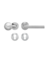 Rosettengarnitur Rhodos ER 28 (S) Edelstahl matt - Karcher Design