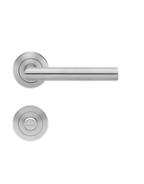 Drückerrosettengarnitur Rhodos ER28S Bad Edelstahl matt Schnellmontage TS 38-48mm - Karcher Design