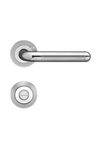 Drücker-Rosettengarnitur Lignano Steel ER35 BAD Edelstahl poliert /matt TS 39-45mm - Karcher Design