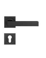Drücker-Rosettengarnitur Seattle ER46Q PZ Kosmos schwarz TS 39-48mm - Karcher Design