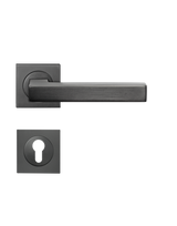 Drücker-Rosettengarnitur Seattle ER46Q PZ Titan grau TS 38-48mm - Karcher Design