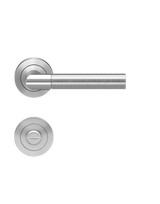 Drücker-Rosettengarnitur Studio One ER60 BAD Edelstahl matt - Karcher Design