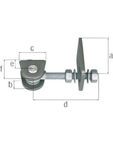 Verstellbares Torband, M12 - Alberts