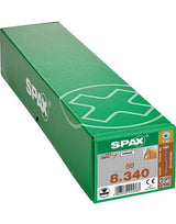 Holzschraube Hi.FORCE Tellerkopf 8x340mm,Teilgw,Innensechsrund T40,WIROX - SPAX