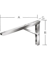 Klappträger,Multi Line,L200xT300mm Stahl,verzinkt - VORMANN