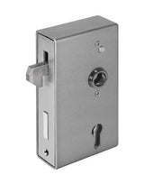 Schiebetor Schlosskasten blank PZ mit Schloss verzinkt 140 S/40 ZW - AMF