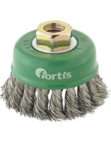 Topfbürste Edelstahl 65 mm gezopft FORTIS