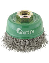Topfbürste Edelstahl 60x0,3mm gewellt FORTIS