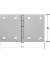 DIN-Scharnier breit 90X133 verzinkt - VORMANN