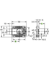 Aufschraub Möbel -Schloss 2828/15-40 RS Zylinder matt vernickelt 2 Schl.Umst. verschieden Schl. - JuNie