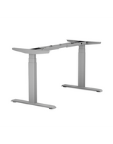 Tischgestell 3D Plus mit Mem. Einh. 640-1290mm, Ral 9006, Weißaluminium - Topform