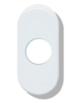 Drückerrosettenpaar 315.23R oval,reinweiß - Hewi
