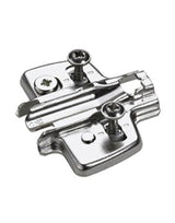 Möbel- Kreuzmontageplatte, Distanz 0mm, Sensys 8099, 9071660, vernickelt - Hettich