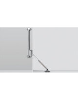 Klappenhalter Klassik D mit Lager L 258 D / 450, links, vernickelt - Hettich