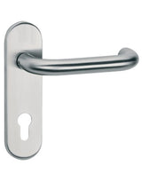 Drücker-Kurzschild-Garnitur Titania BB Kl.4 Edelstahl mit TS 37-50 mm - Topform