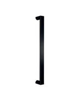 Stossgriff Gonia black gerade Stützen Edelstahl schwarz L 400 - Topform