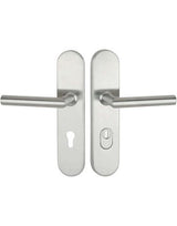 Schutz-Drücker-Langschildgarnitur ZA Jupite PZ 92/10mm Edelstahl TS 60-80mm - Topform