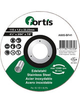 Trennscheibe Edelstahl 115 x 1,0 mm gerade - fortis